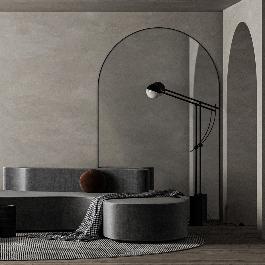 Дзеркало в металевій рамі StudioGlass MEGA MIRROR KAMET