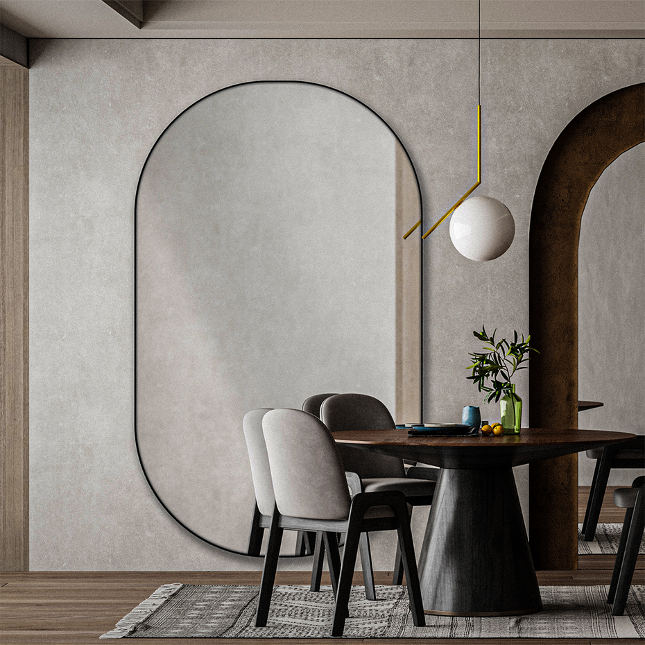 Дзеркало в металевій рамі StudioGlass MEGA MIRROR TALUNG